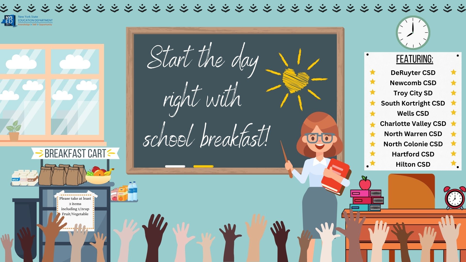 Start the day right with school breakfast!